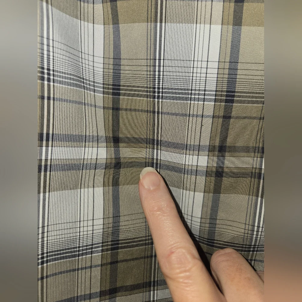 Ben Hogan Performance Men's 34 Plaid Golf Shorts - Gray and Tan